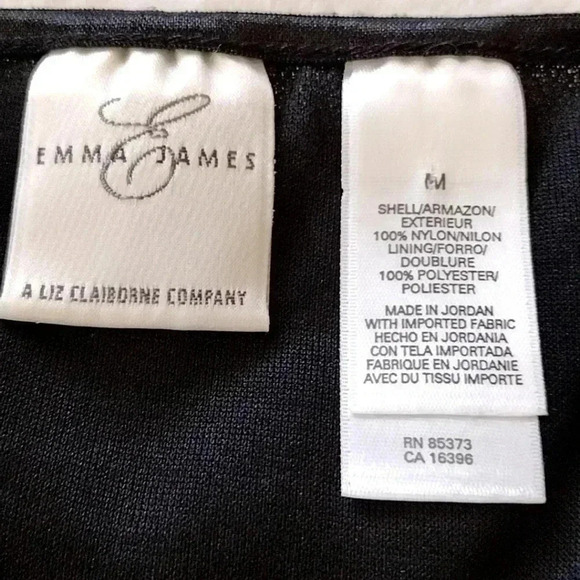 Emma James Floral Semi Sheer Black Top - Picture 5 of 11